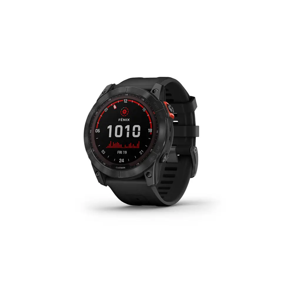 Pametna ura GARMIN Fenix 7X SOLAR temnosiva s črnim pasom-0