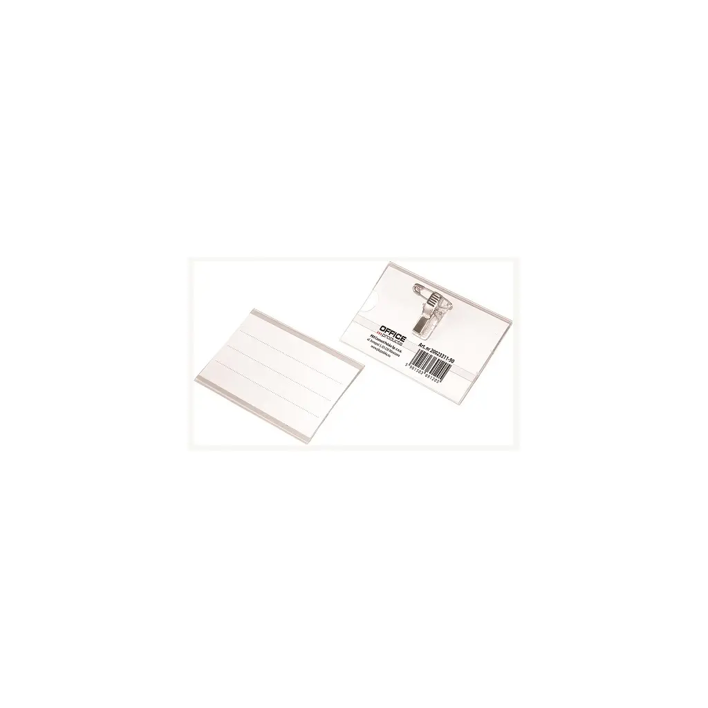 Etui za ID kartice  90x57mm s kljukico in varnostnim zatičem Office products-1