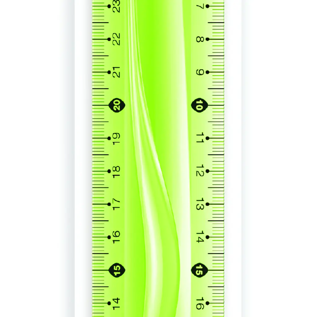 Ravnilo PVC 30cm fleksibilno Keyroad mix 3 barve-3