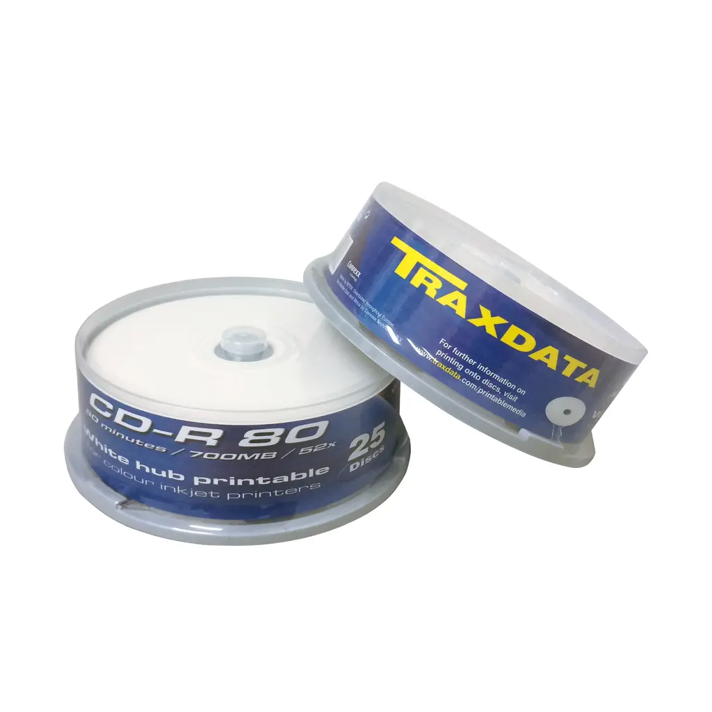 CD-R medij TRAXDATA 700MB 52x speed Spindle  25/1 printable-0