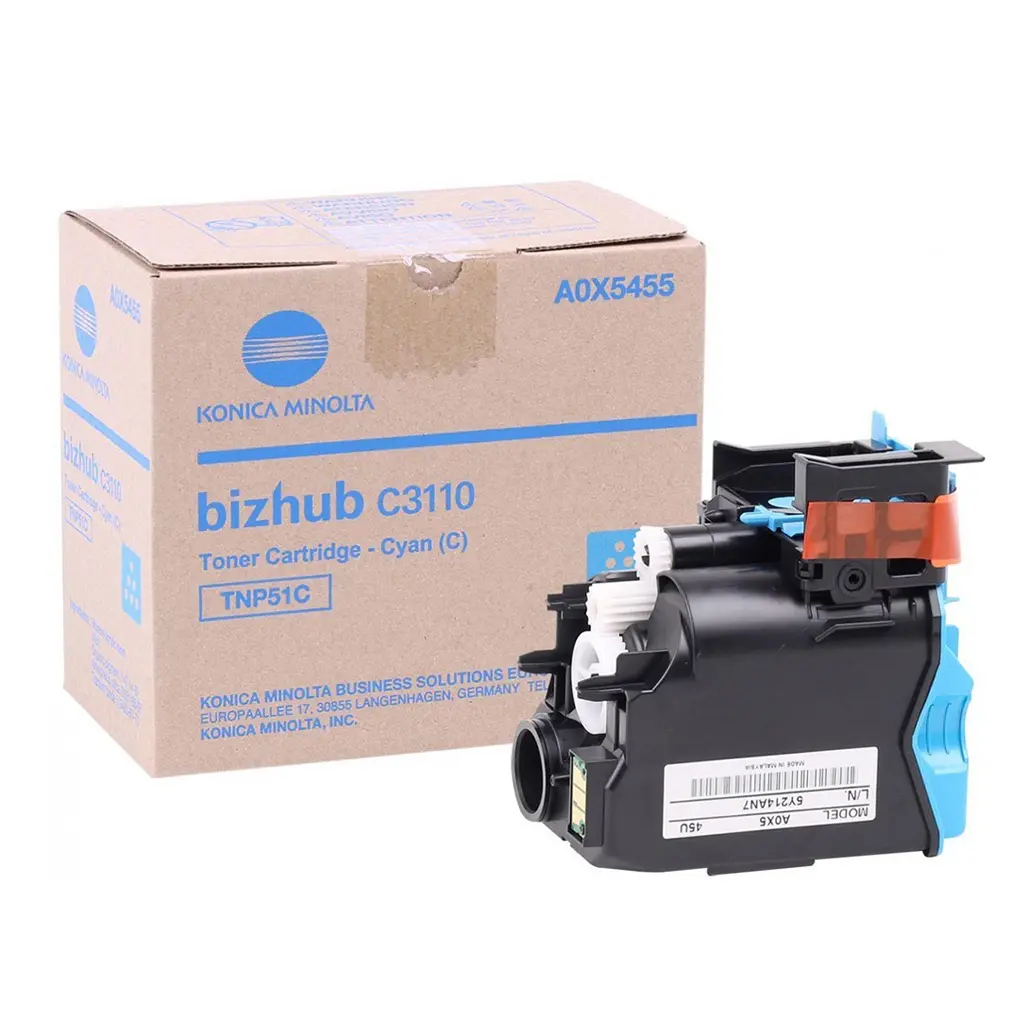 Toner MINOLTA TNP-51C Cyan - BizHub C3110 original-0