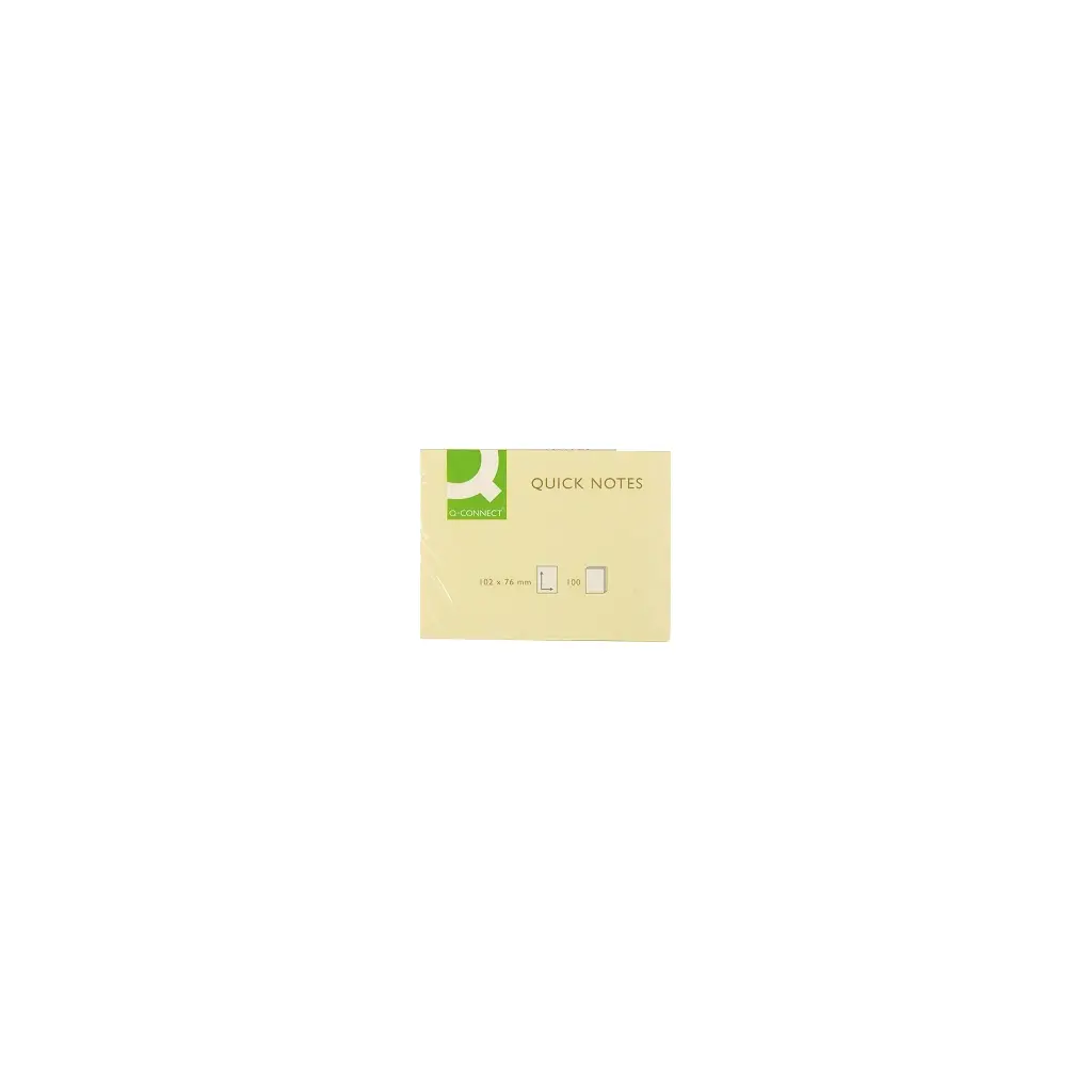 Lističi samolepilni 102x76mm 100 listov Q-Connect KF01410 rumen-1