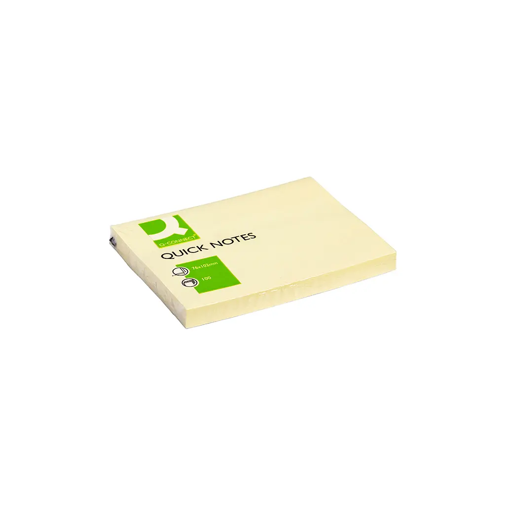 Lističi samolepilni 102x76mm 100 listov Q-Connect KF01410 rumen-0