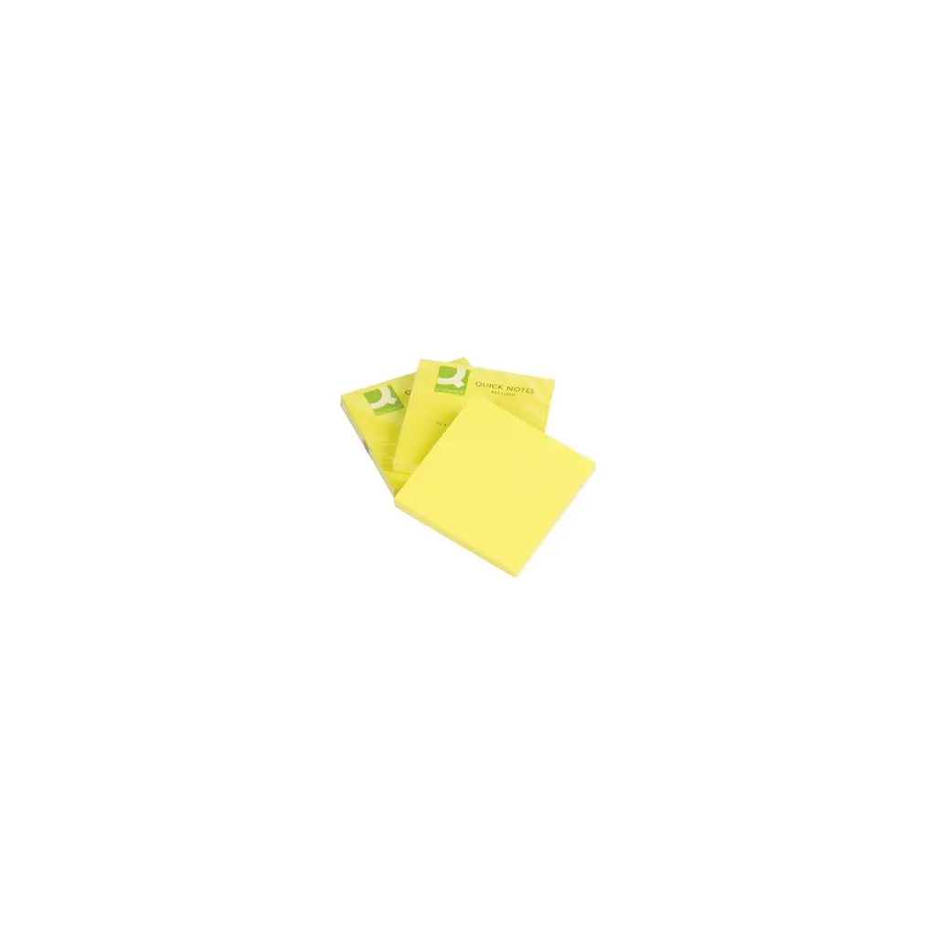 Lističi samolepilni 76x76mm 75 listov Q-Connect Brilliant yellow KF10514-1