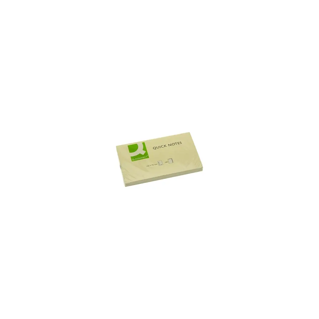 Lističi samolepilni 127x76mm 100 listov Q-Connect KF10503 rumen-1