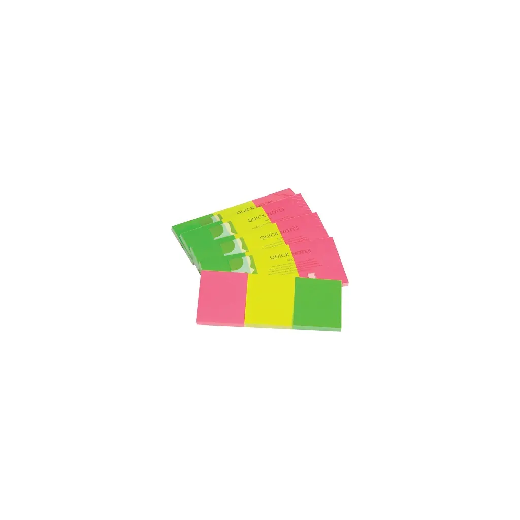 Lističi samolepilni 38x51mm 3x50 listov mix 3 barve Q-Connect-2
