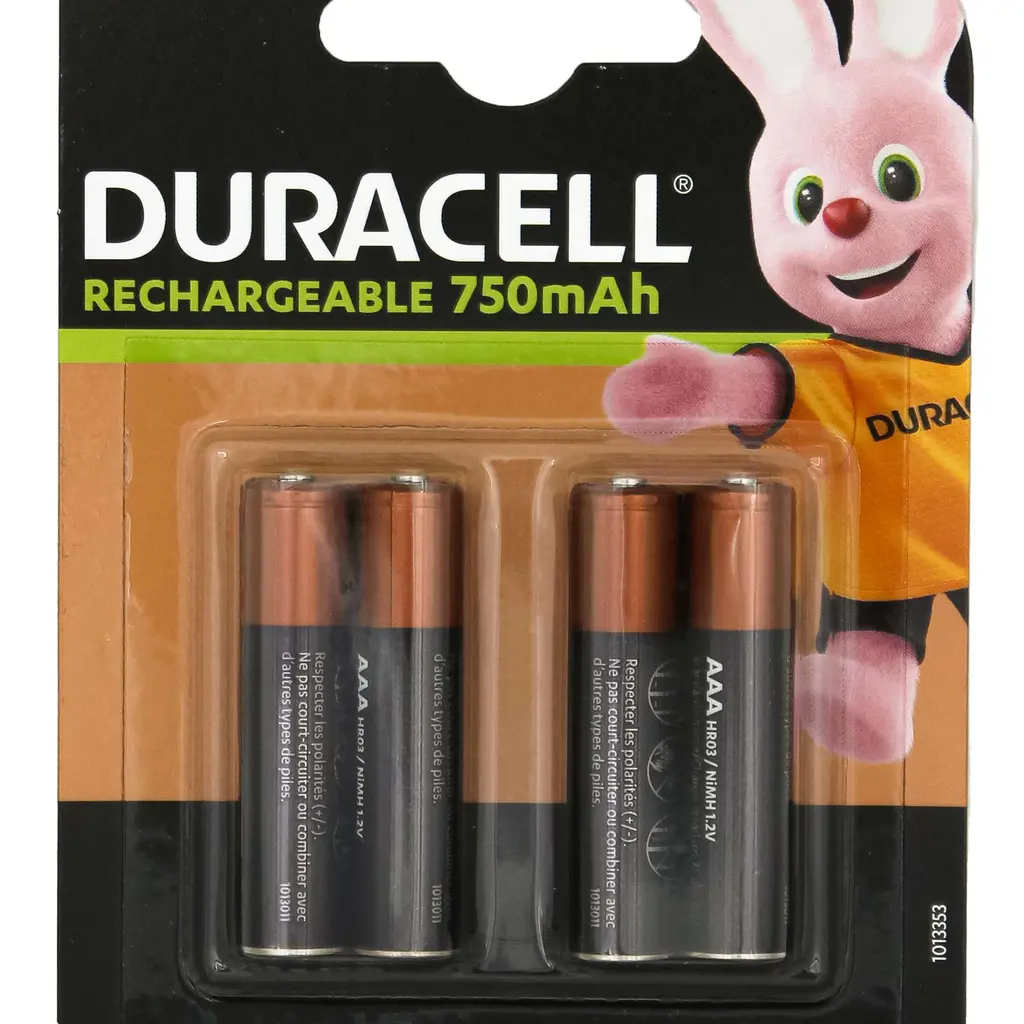 Baterija DURACELL polnilna AAA 750mAh 4/1-2