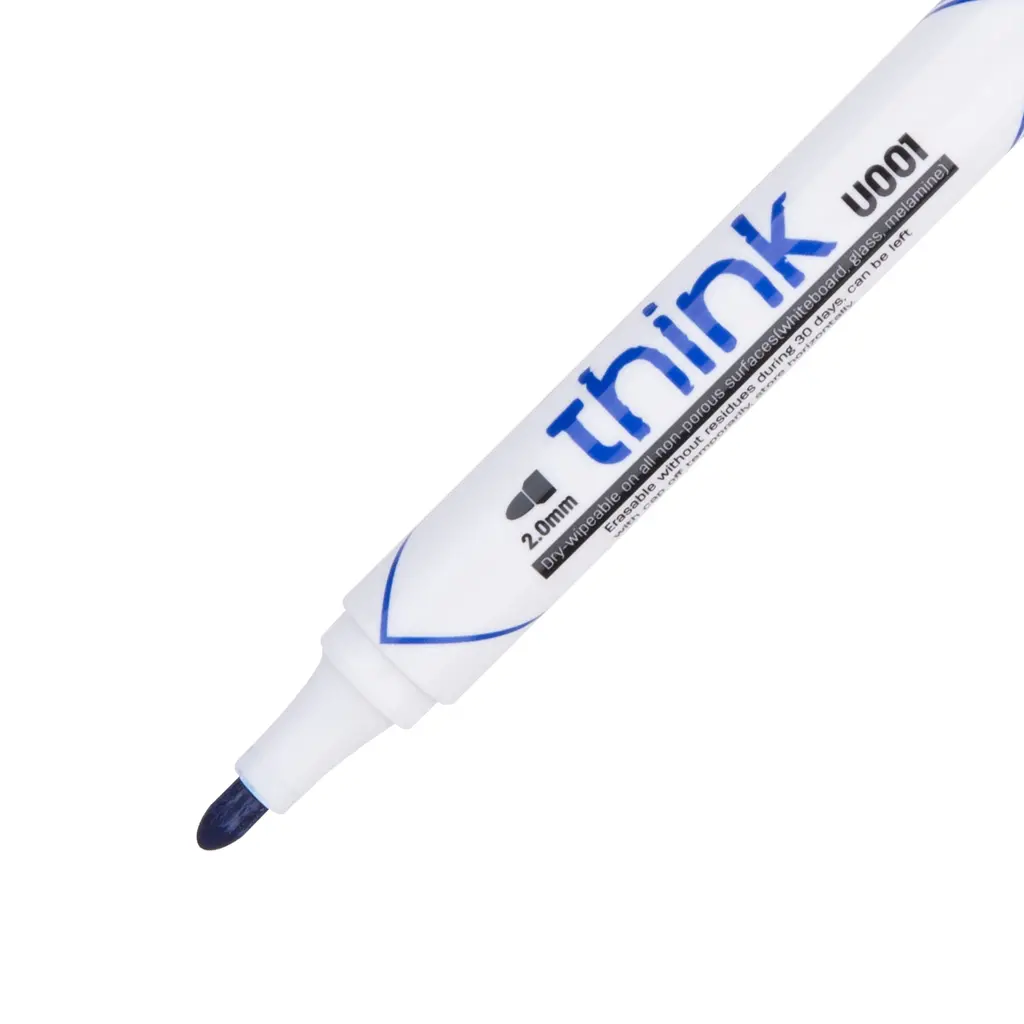 Marker za belo tablo 2mm Deli EU00130 okrogla konica moder-1