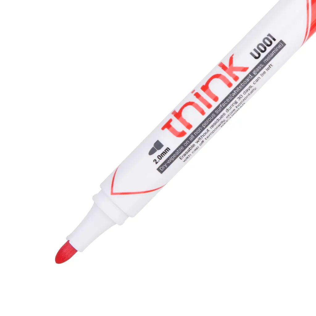 Marker za belo tablo 2mm Deli EU00140  okrogla konica rdeč-1