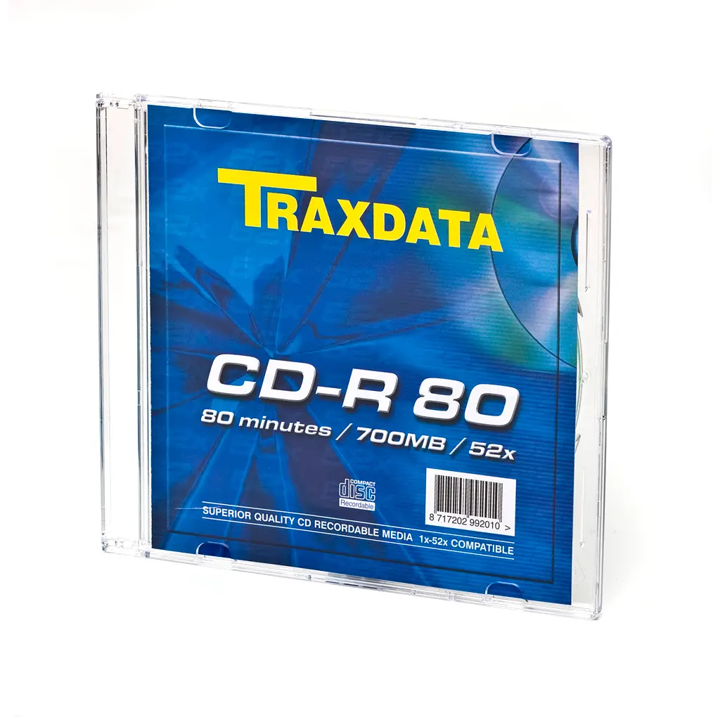 CD-R medij TRAXDATA 700MB 52x speed Slim case-0