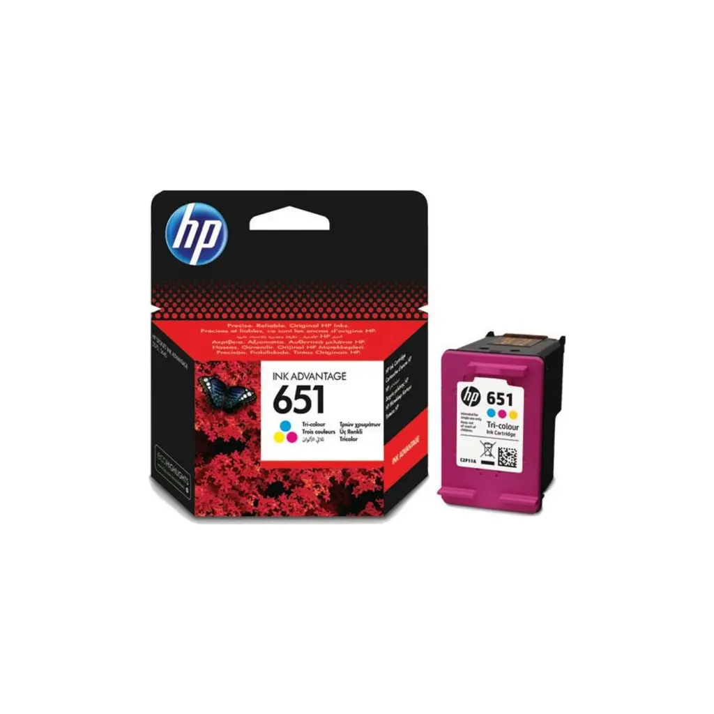 Črnilo HP C2P11AE Tri-color No.651 original-6
