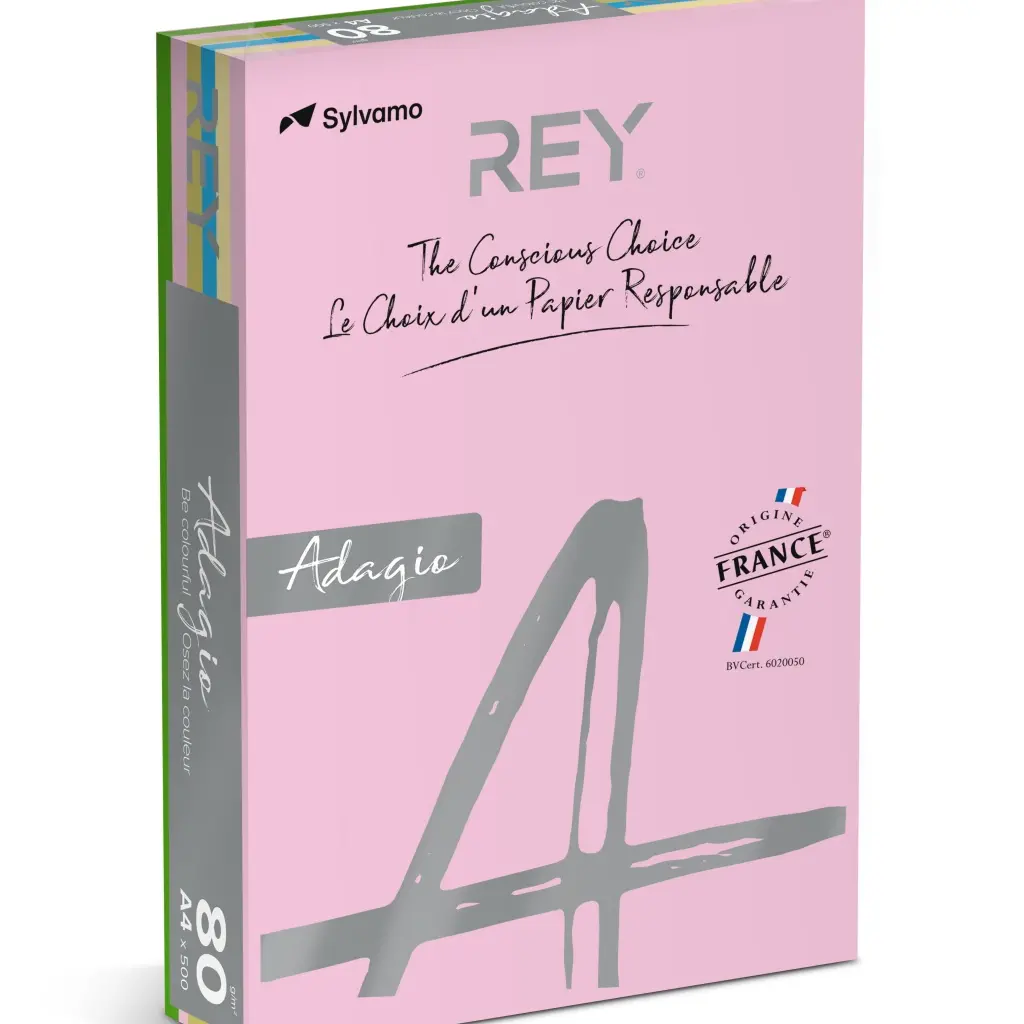 Papir fotokopirni color A4  80gr Rey Adagio pastel 500/1 mix barve-2