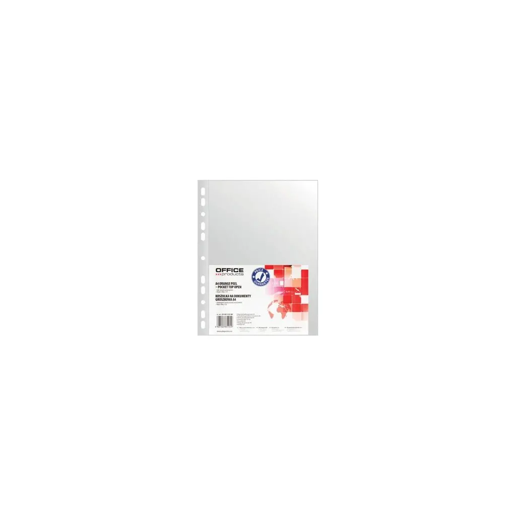 Mapa vložna PVC 232x304  40mic Office products 100/1 orange peel-1