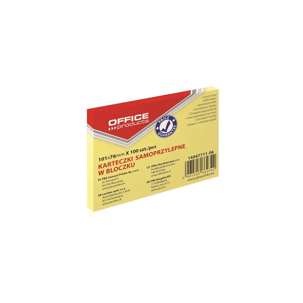 Lističi samolepilni 101x76mm 100 listov Office products-1