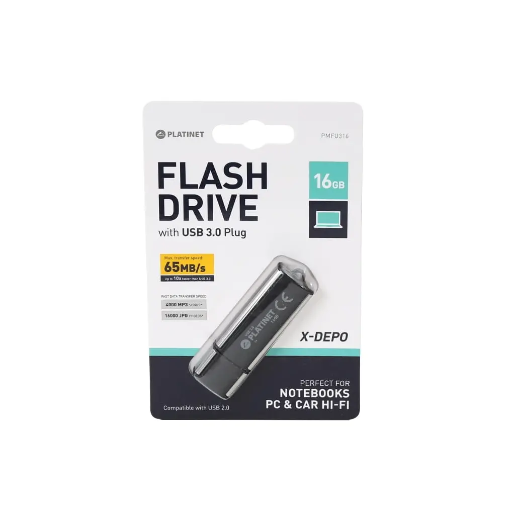 USB 3.0 Flash drive  16GB PLATINET PENDRIVE X-Depo-1