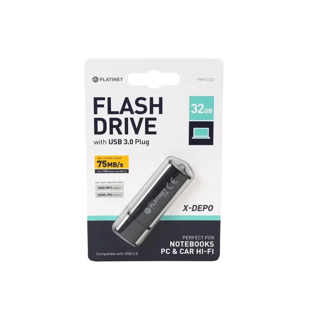 USB 3.0 Flash drive  32GB PLATINET PENDRIVE X-Depo-1