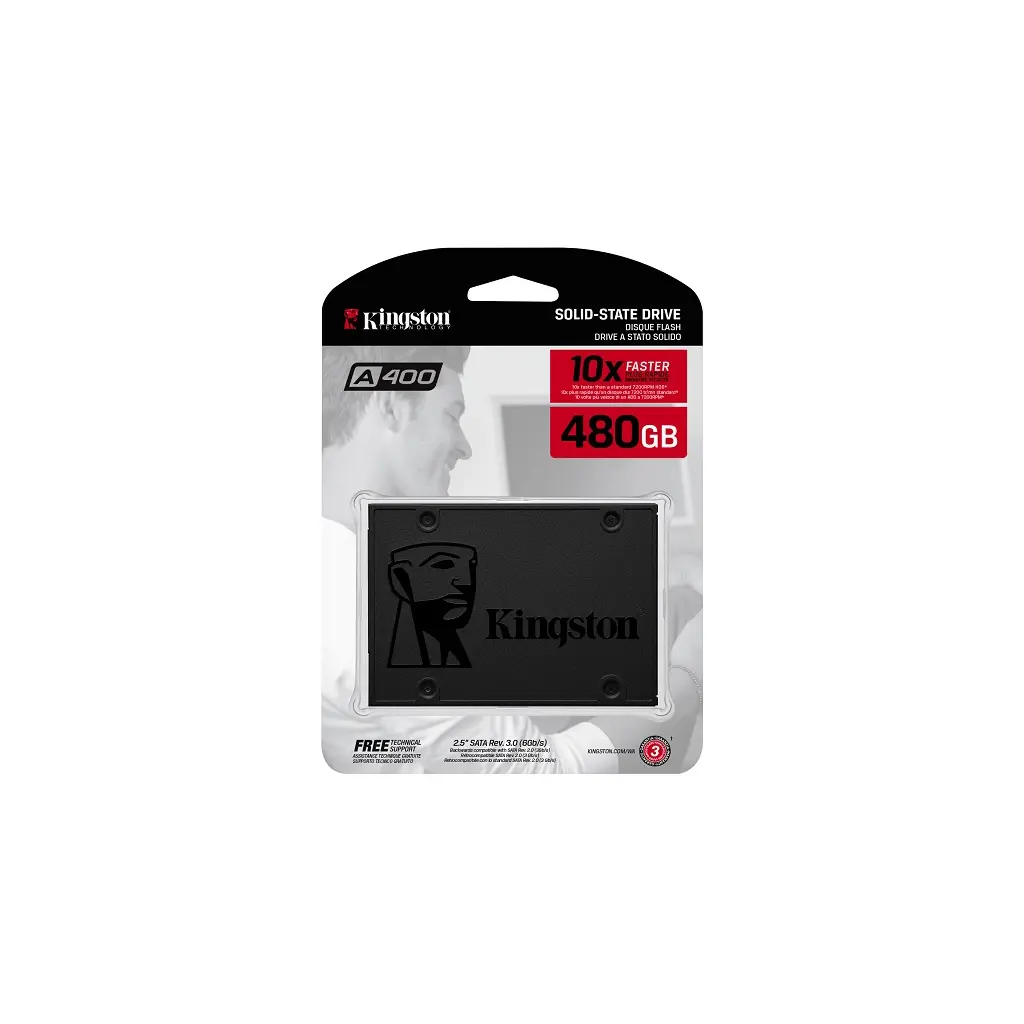 Trdi disk 2.5" SATA-3 SSD  480GB KINGSTON A400-series-0