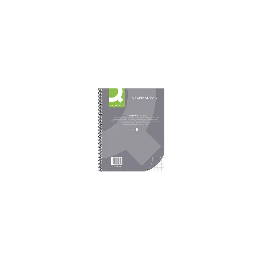 Blok kolegij A4 karo 80l Q-Connect mikro perforacija 4 luknje-2