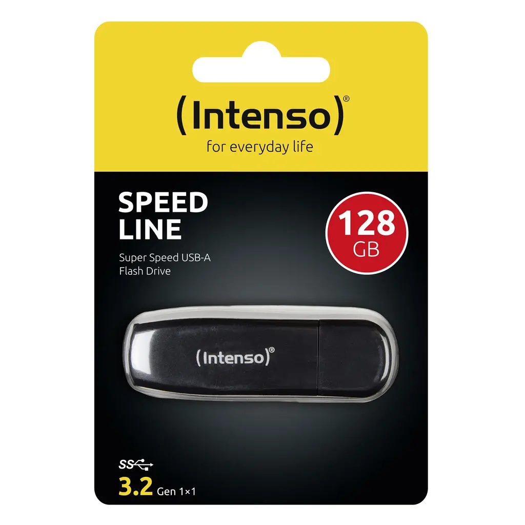 USB 3.0 Flash drive 128GB INTENSO Speed Line - black-0