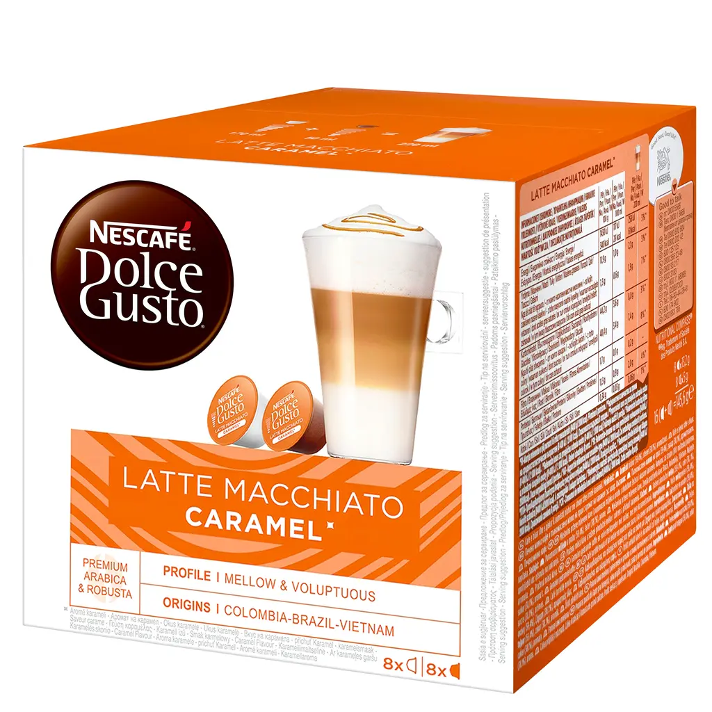 NESCAFE Dolce Gusto Latte Macchiato Caramel 145,6g (16 kapsul)-0