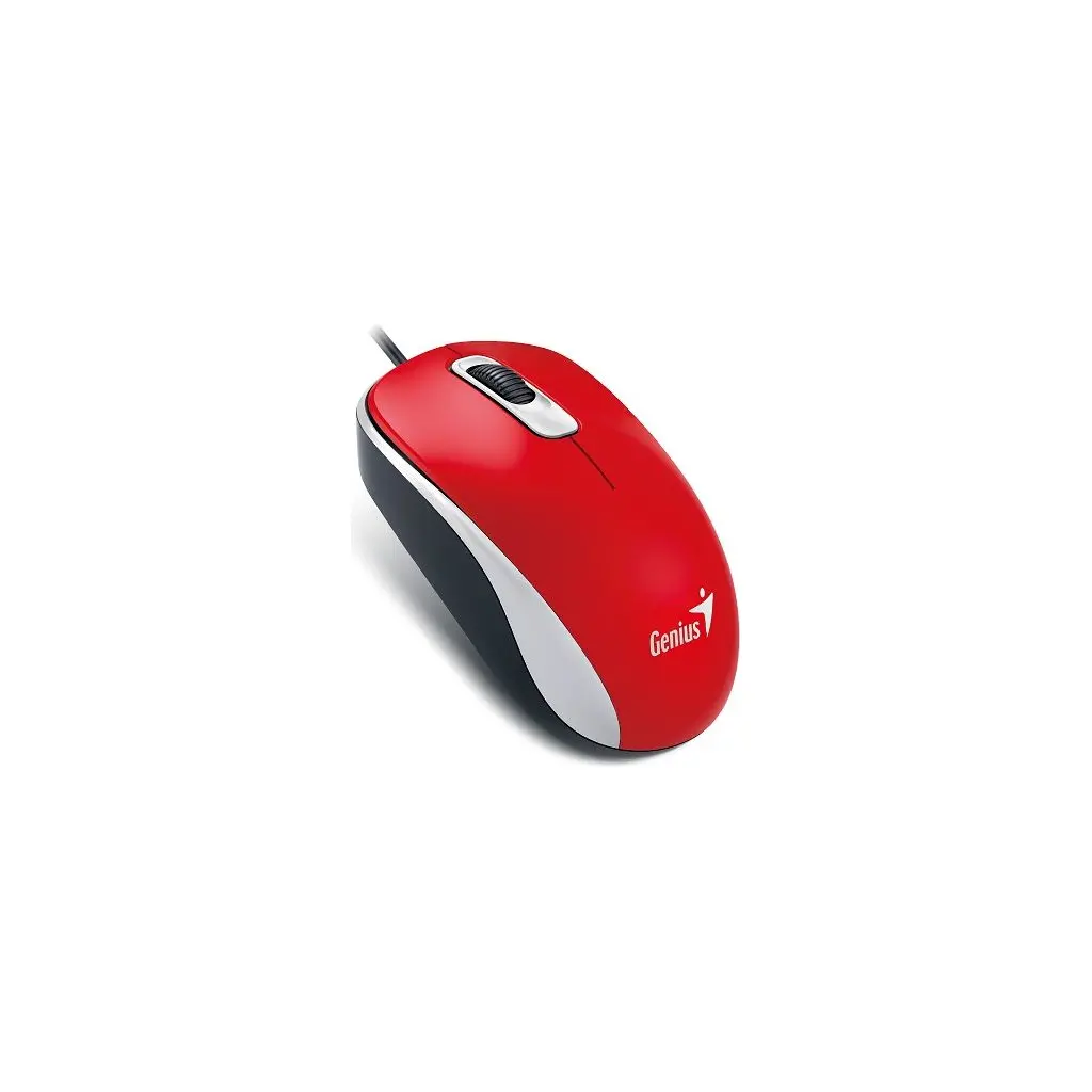Miška GENIUS DX-110 Optical Mouse Red USB-0
