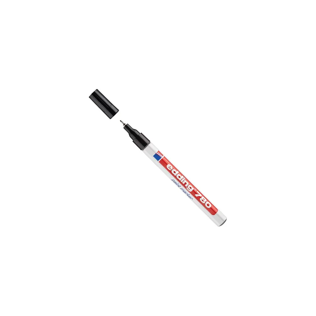 Marker za trajno lakiranje 0,8mm Edding 780 okrogla konica črn-1