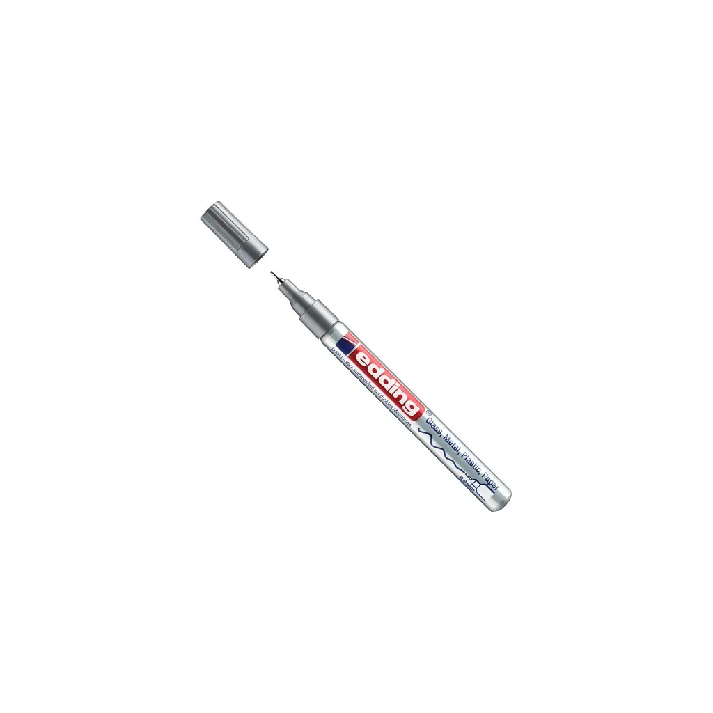 Marker za trajno lakiranje 0,8mm Edding 780 okrogla konica srebrni-0