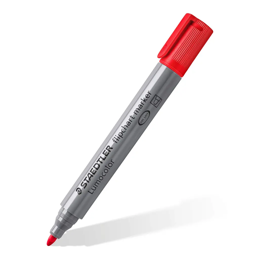 Marker za flipchart 2mm Staedtler 356 okrogla konica rdeč-0