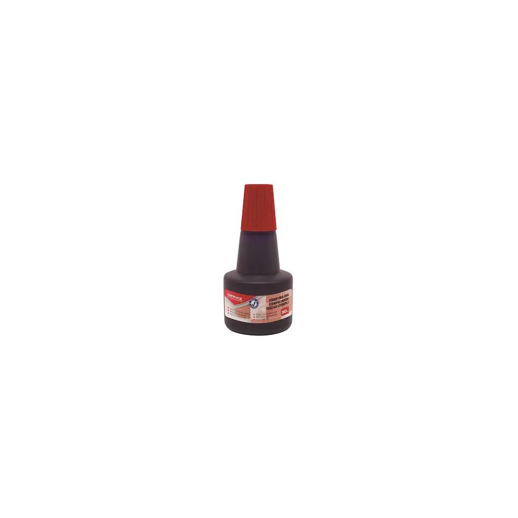 Barva za štampiljko  30 ml Office products rdeča-1