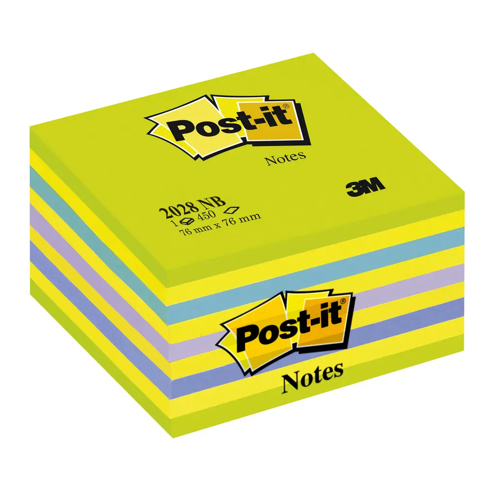 Lističi samolepilni 76x76mm 450 listov Neon Green Post-it 3M.2028NB-0