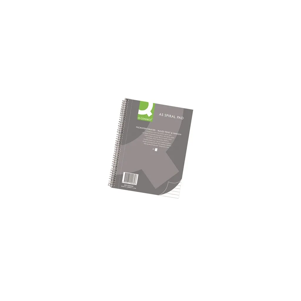 Blok kolegij A5 črtni 80l Q-Connect micro perforacija 6 lukenj-1