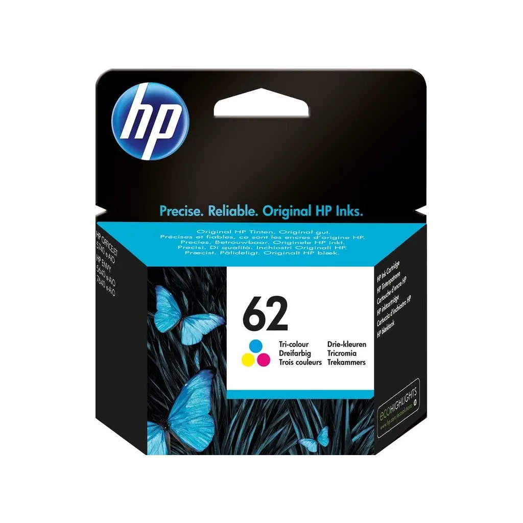 Črnilo HP C2P06AE Tri-color No.62 original-2