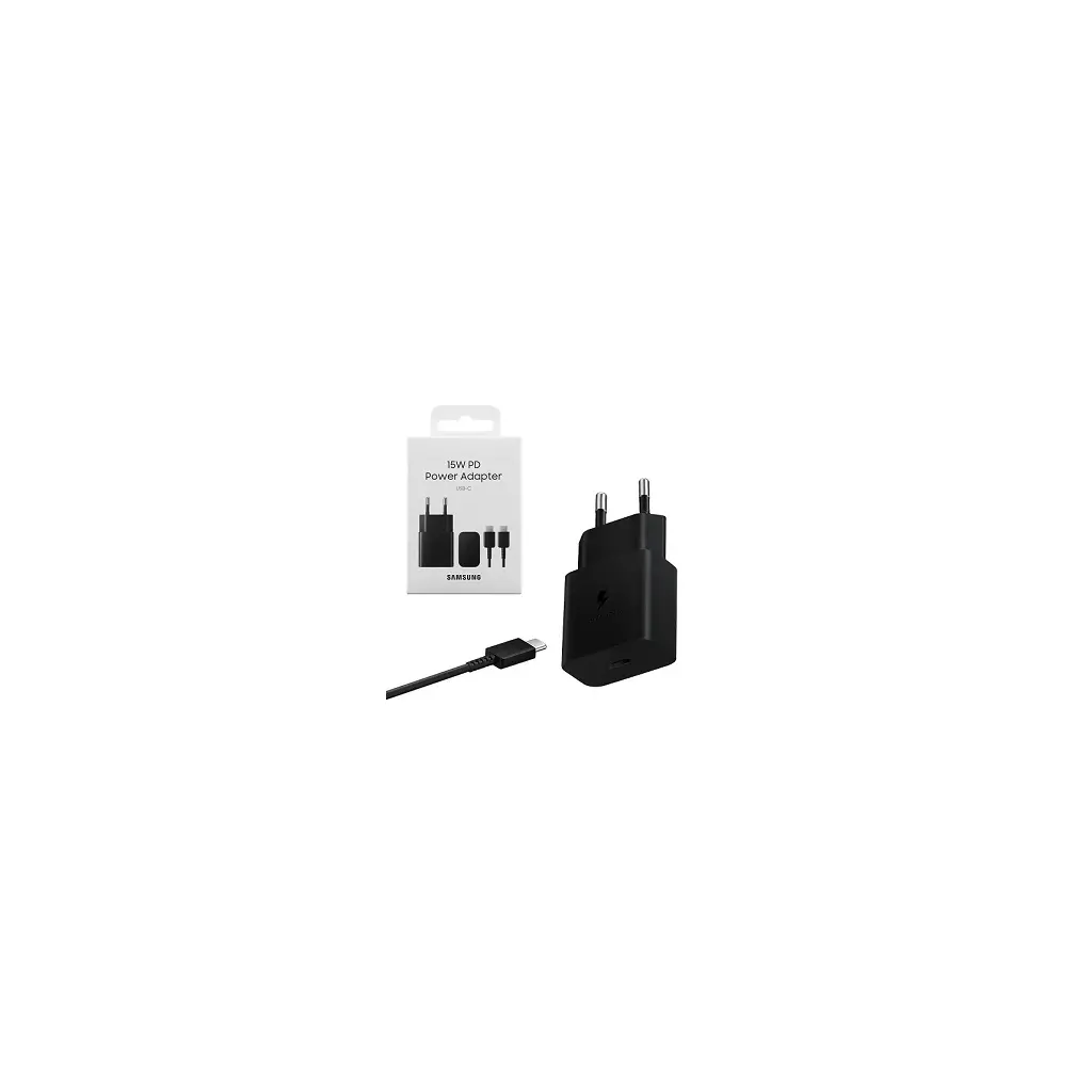 Adapter za napajanje SAMSUNG - hišni polnilec USB Type-C 15W + USB-C kabel-1