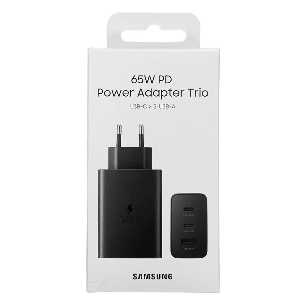 Adapter za napajanje SAMSUNG - hišni polnilec trio hitri 65W brez kabla-0