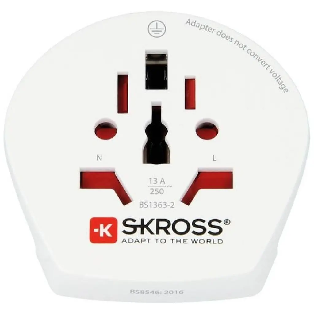 Adapter napetostni Euro vtikač univerzalni potovalni - SKROSS-3