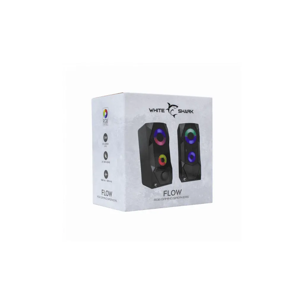 Zvočniki WHITE SHARK GSP-634 FLOW 2.0 USB - Black-7