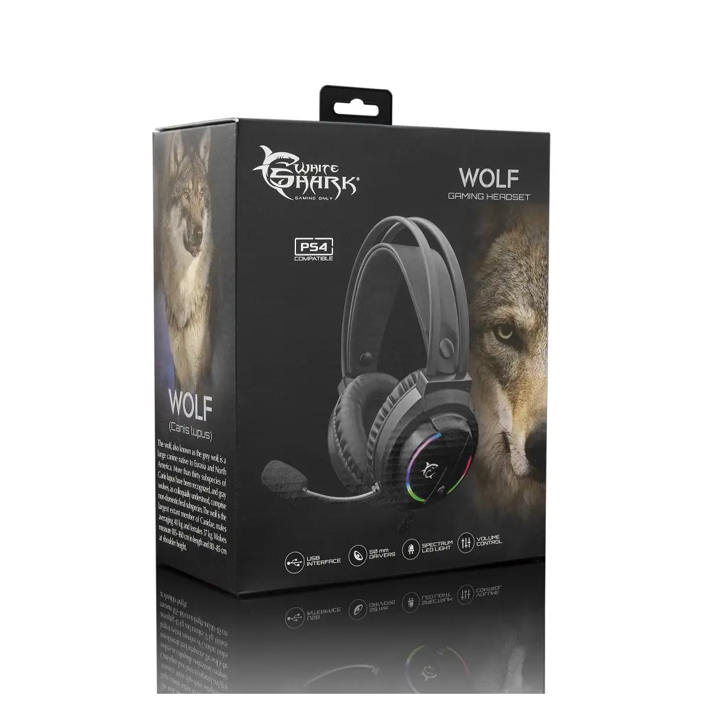 Slušalke z mokrofonom WHITE SHARK GH-2044 Wolf-6