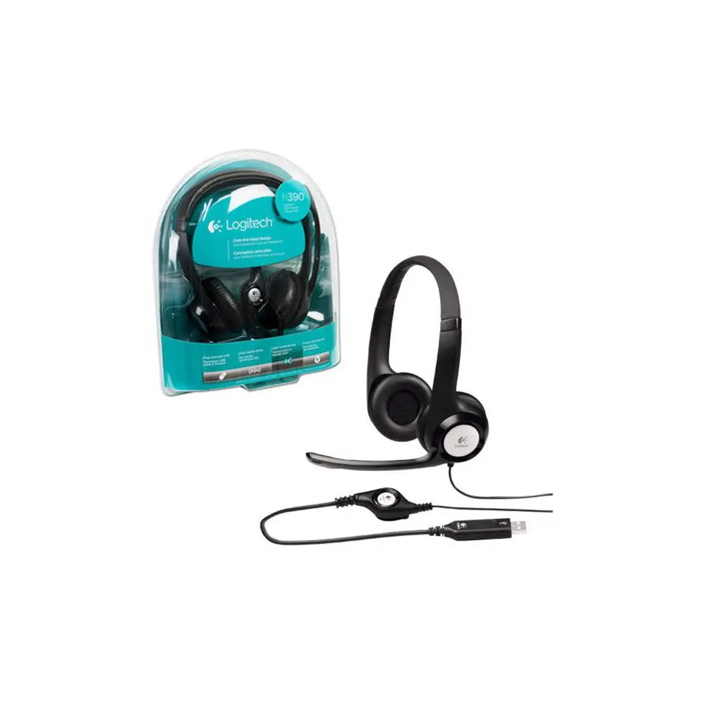 Slušalke z mikrofonom LOGITECH H390 USB-0