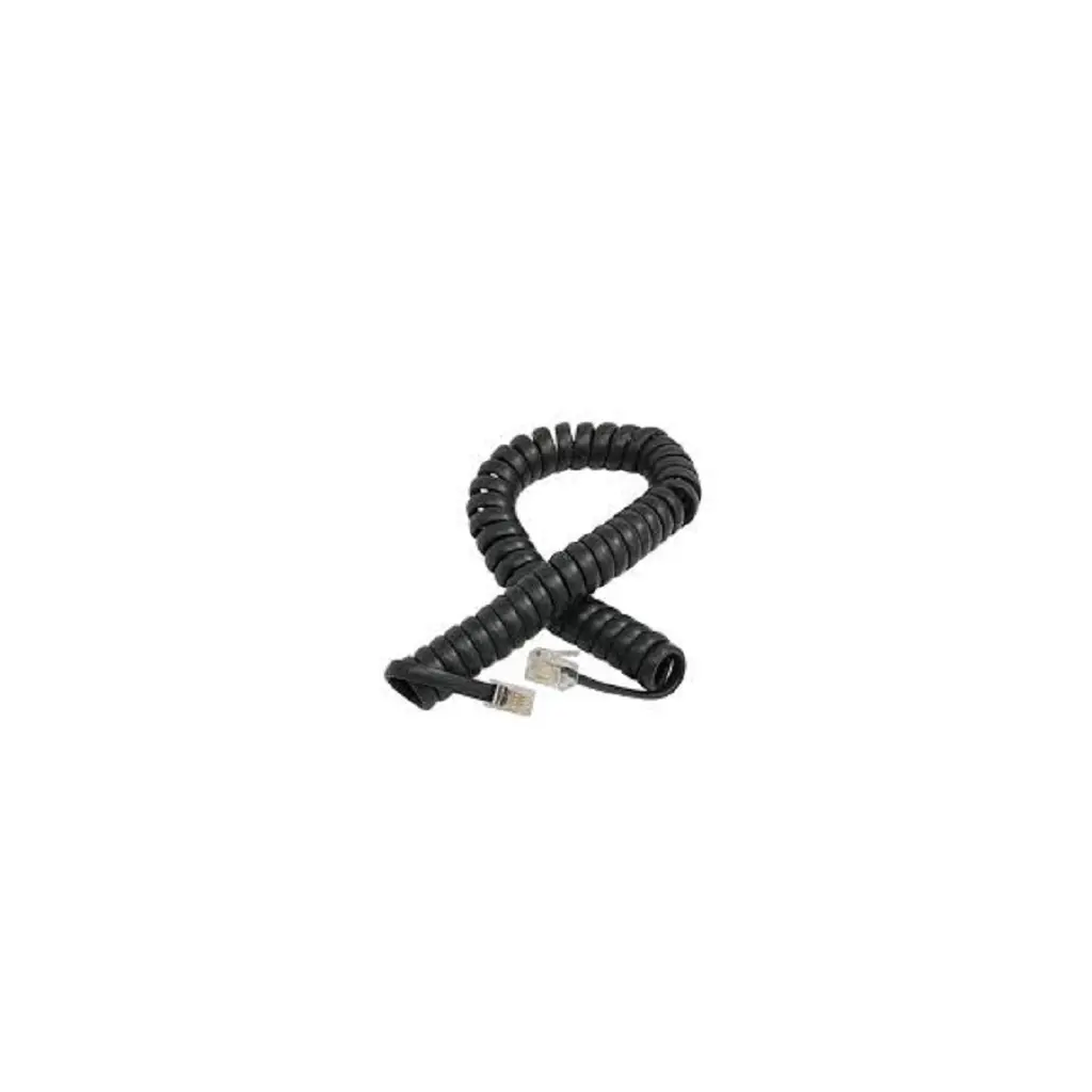 Kabel telefonski spiralni RJ11-M<=>RJ11-M  2m - crni-0