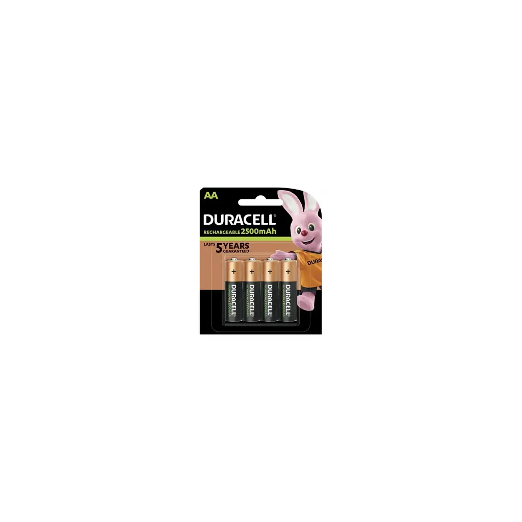 Baterija DURACELL polnilna AA 2500mAh 4/1-0