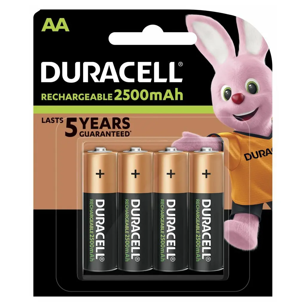 Baterija DURACELL polnilna AA 2500mAh 4/1-2
