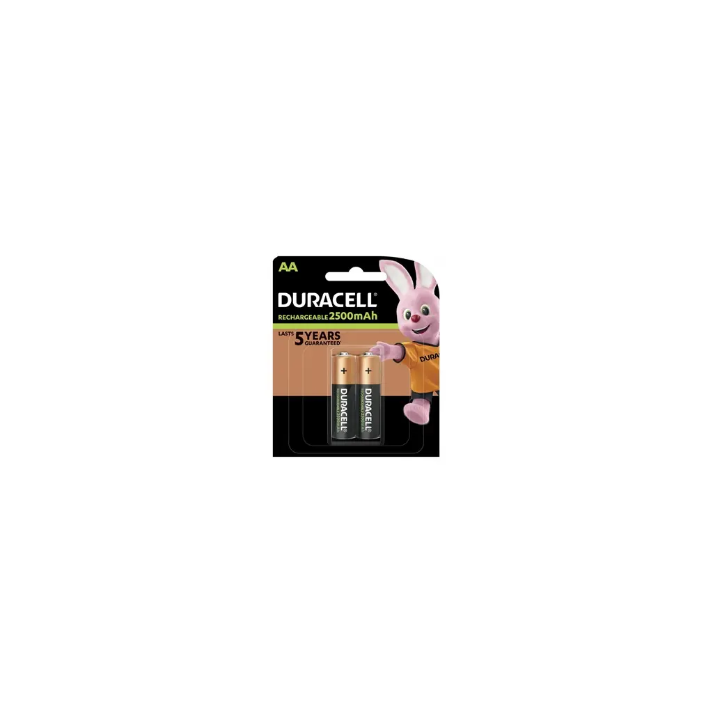 Baterija DURACELL polnilna AA 2500mAh 2/1-0
