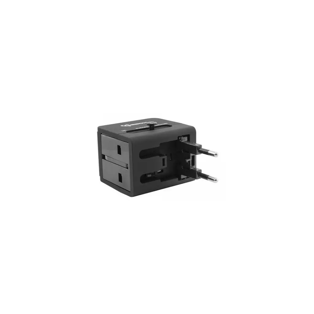 Adapter napetostni Euro vtikač univerzalni potovalni + USB polnilec - SBOX-0