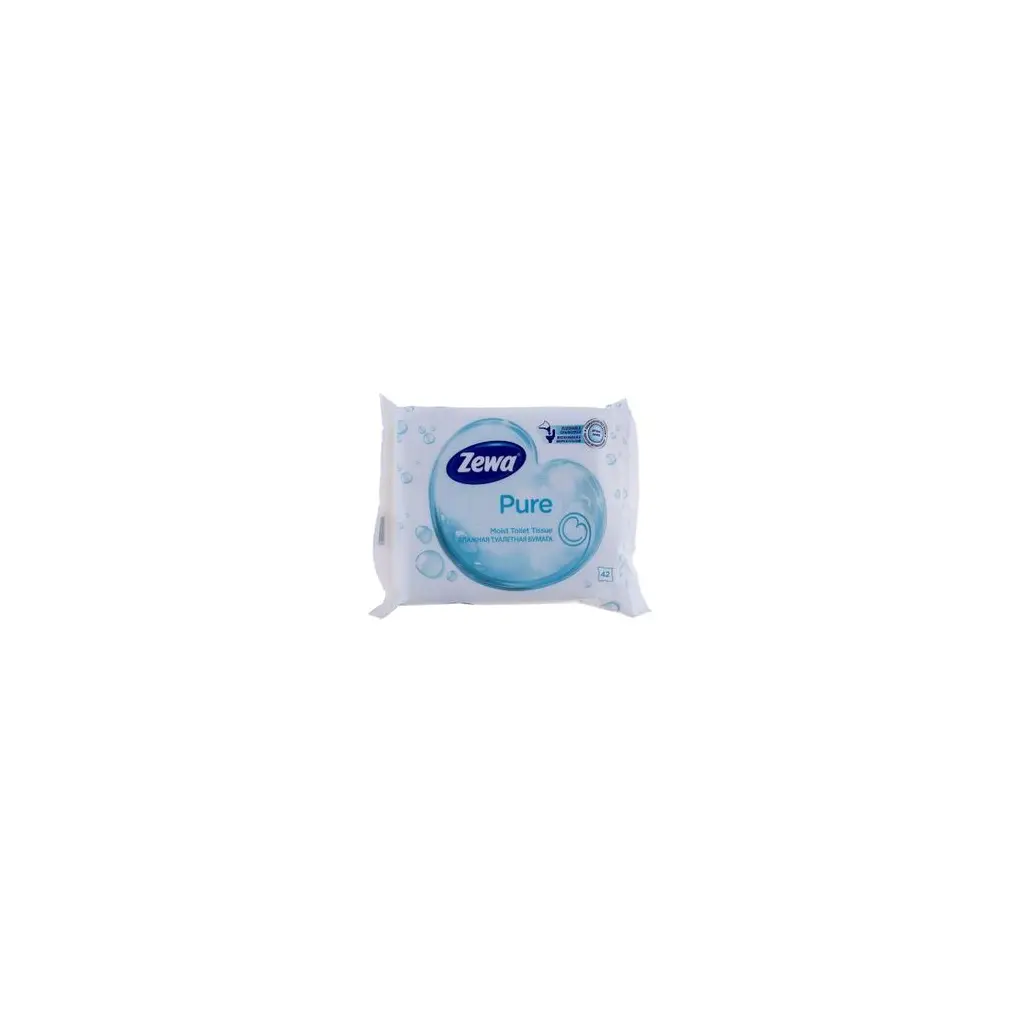Papir toaletni lističi vlažni Zewa pure white 42/1-0