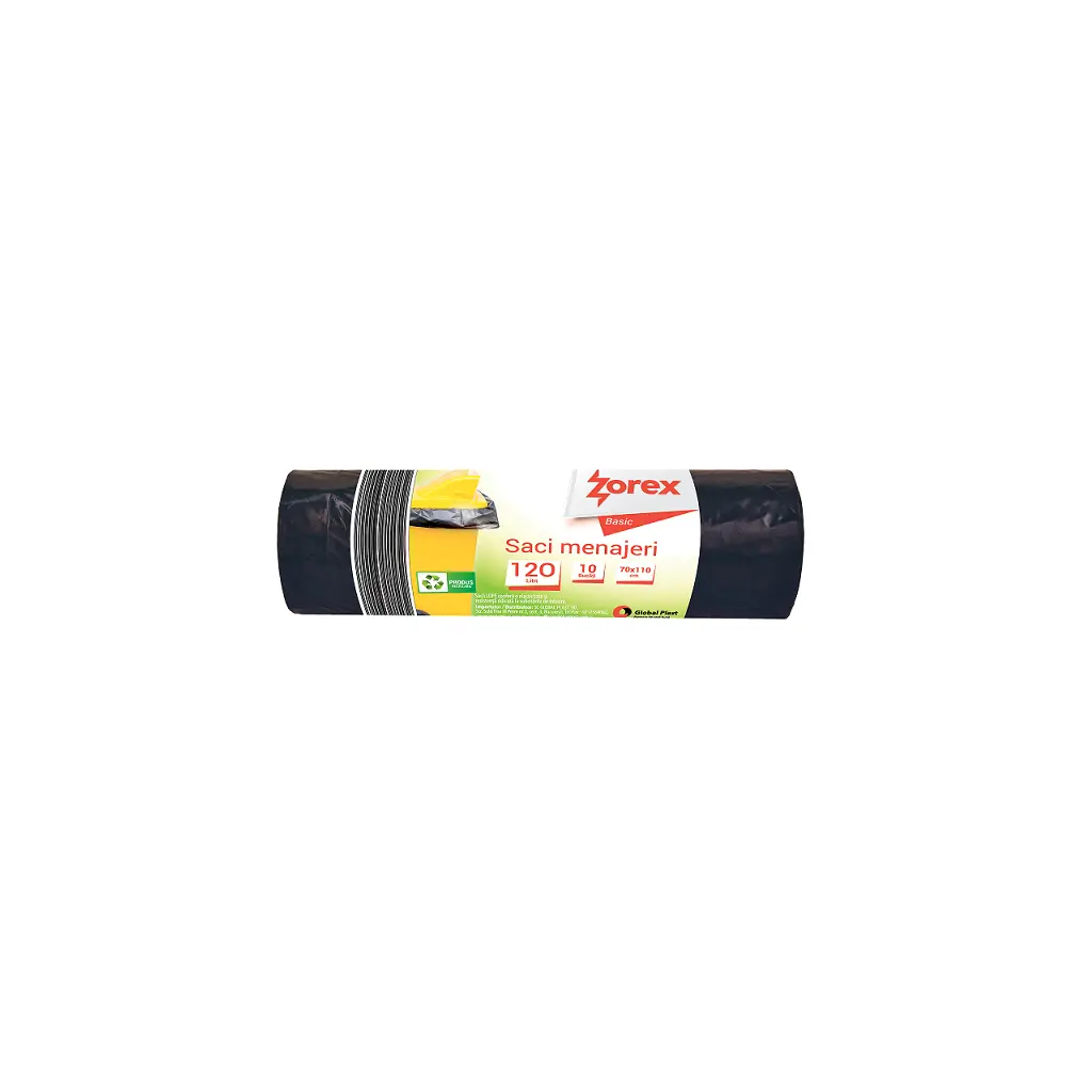Vrečke za smeti 120L 70x110cm 10/1 LDPE Zorex Basic-0