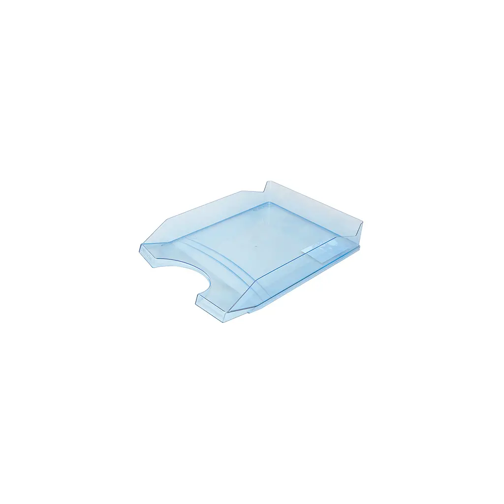 Predalnik PVC 346x254x60mm Office products prozorno moder-0