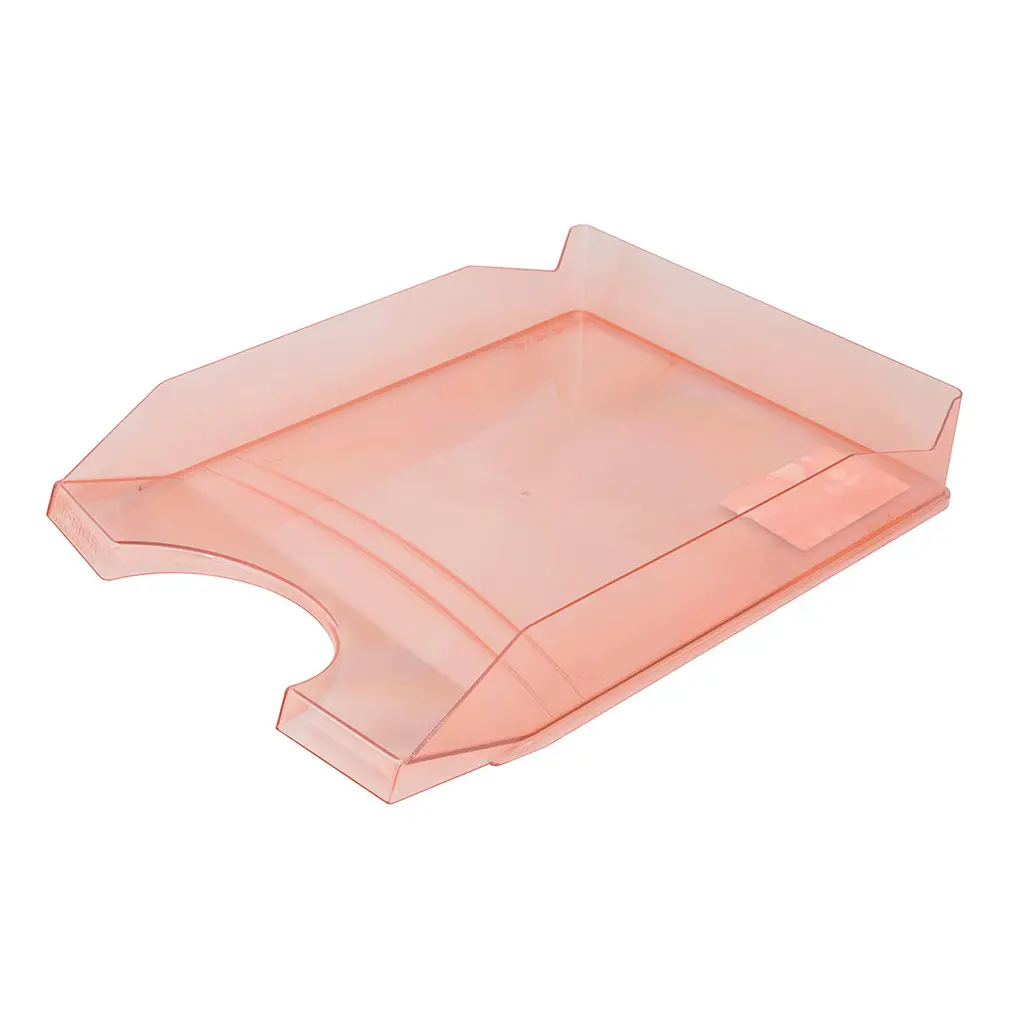 Predalnik PVC 346x254x60mm Office products prozorno rdeč-1