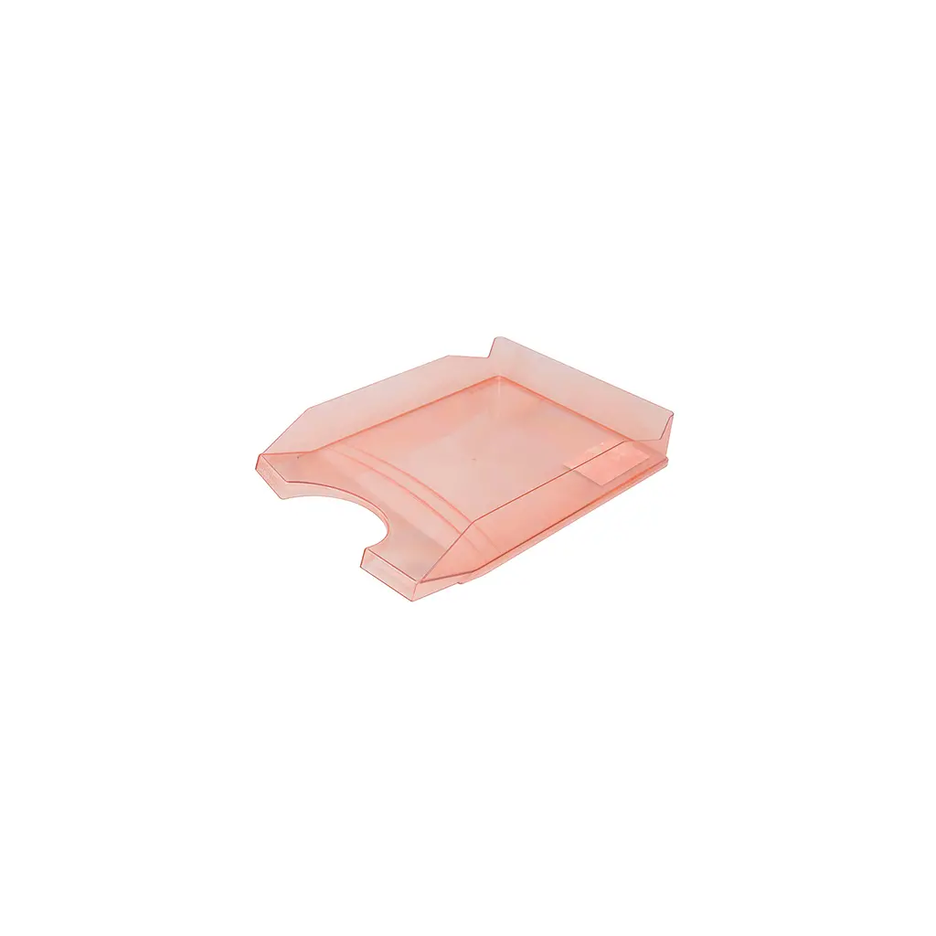 Predalnik PVC 346x254x60mm Office products prozorno rdeč-0