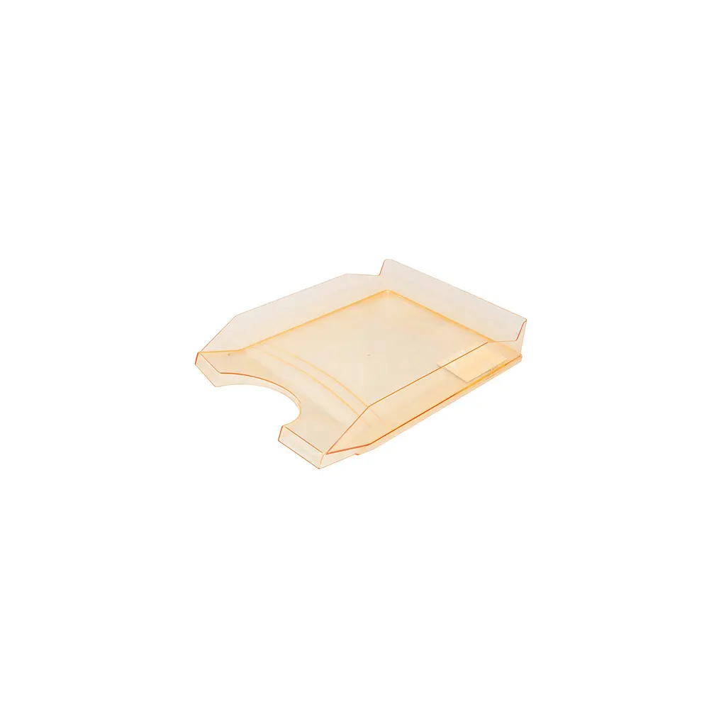 Predalnik PVC 346x254x60mm Office products prozorno oranžen-0