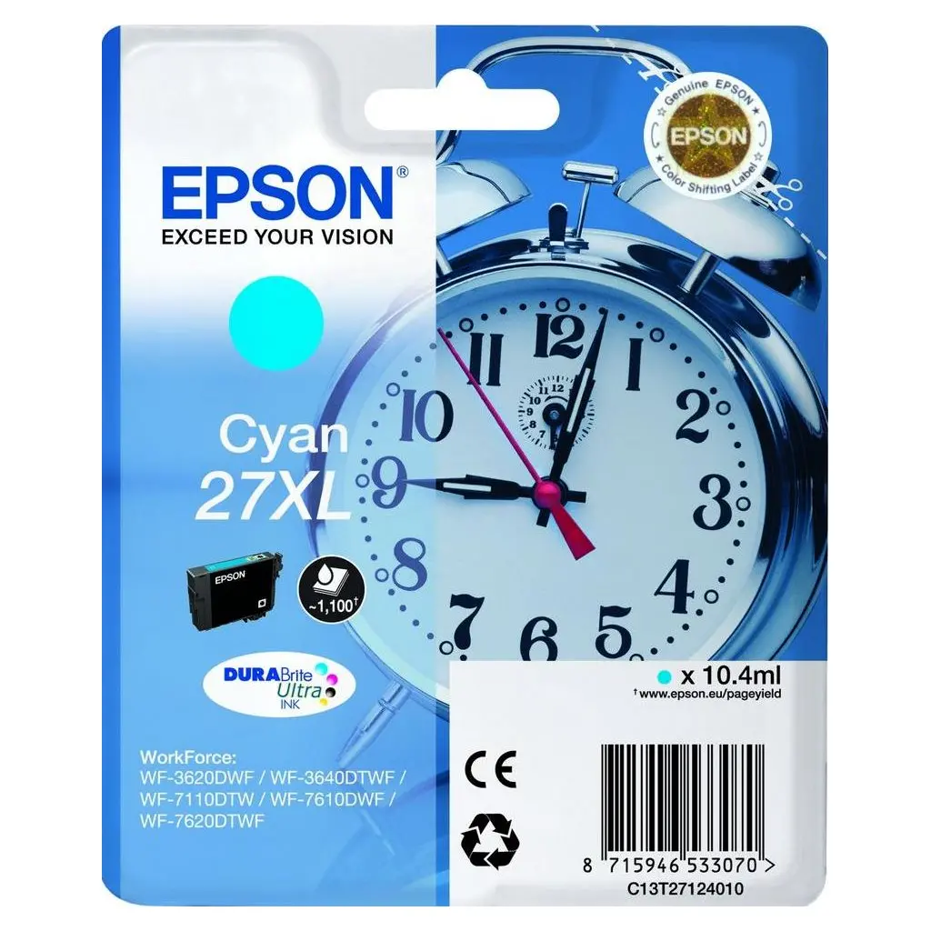 Črnilo EPSON T27124010 Cyan original-0